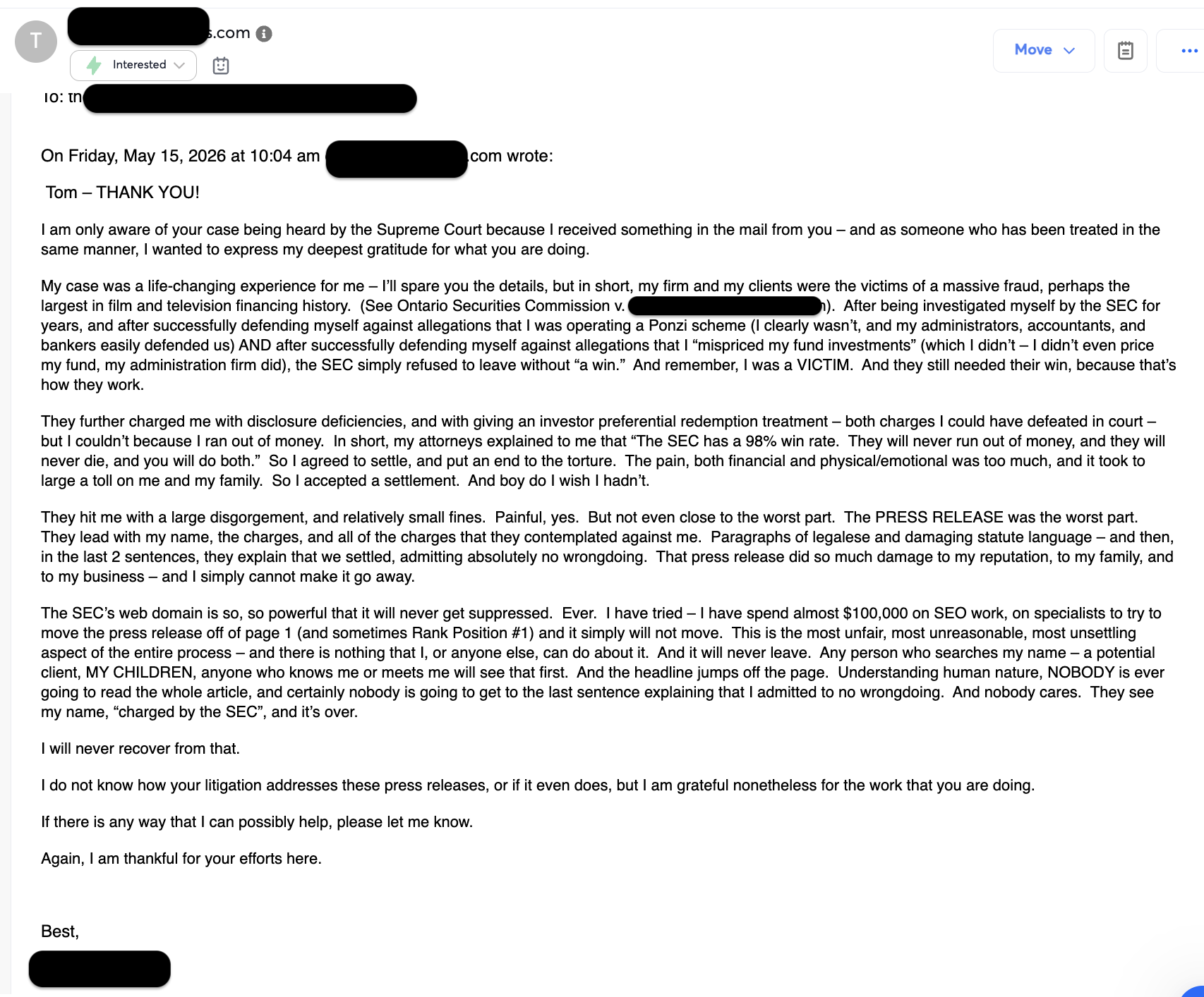 Email Screenshot
