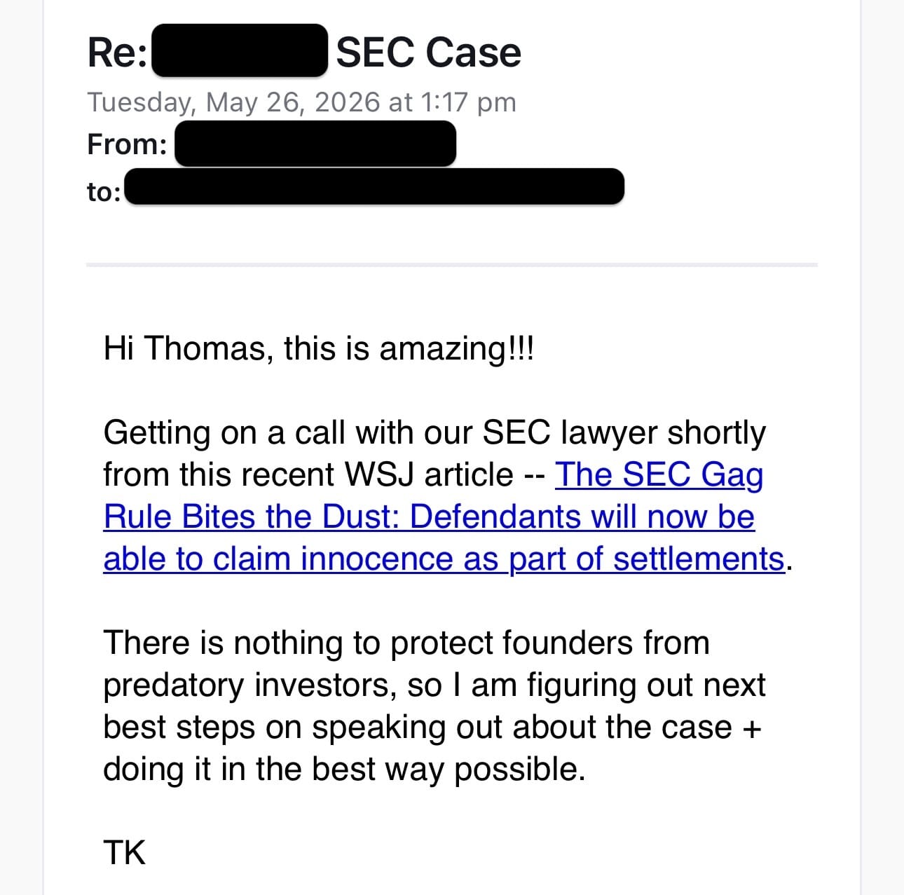 Email Screenshot